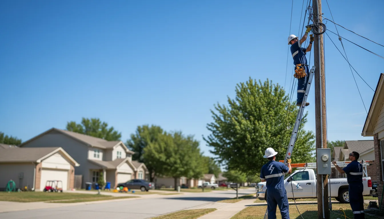 Residential electrician providing installation services in Houlka, MS